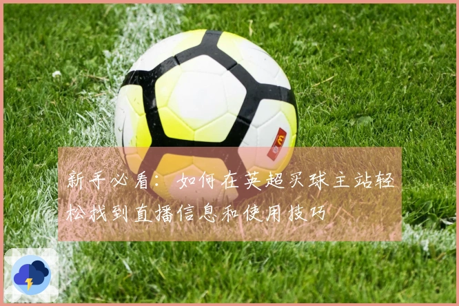 新手必看：如何在英超买球主站轻松找到直播信息和使用技巧