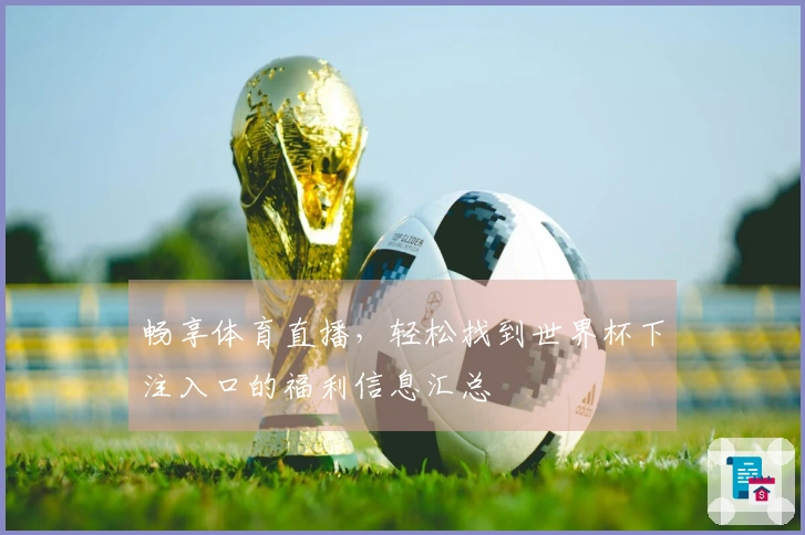 畅享体育直播，轻松找到世界杯下注入口的福利信息汇总