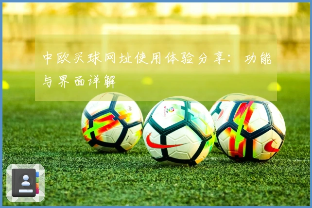 中欧买球网址使用体验分享：功能与界面详解